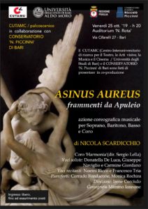 Asinus Aureus frammenti da Apuleio @ Auditorium Nino Rota - Conservatorio di Bari Niccolò Piccinni