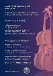 REQUIEM in RE minore op. 48 - Gabriel Faurè @ Chiesa San Antonio da Padova